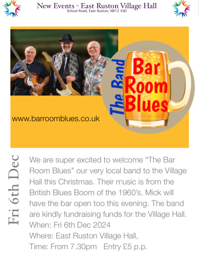 East Ruston Village Hall News